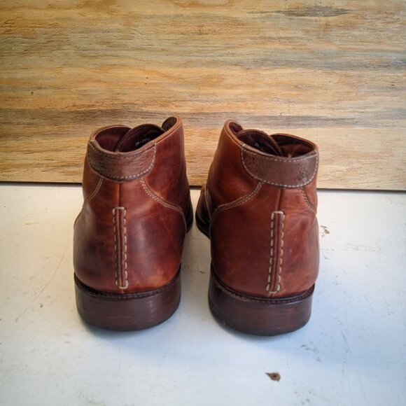 JOHNSTON & MURPHY RED BROWN OILED COPELAND CHUKKA MENS SIZE 13 main image 5